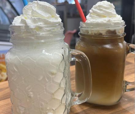 iced coffee jars